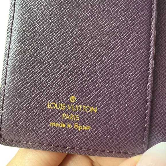 LOUIS VUITTON EPI LEATHER AGENDA – YELLOW W/ PURPLE INTERIOR - Picture 10 of 11